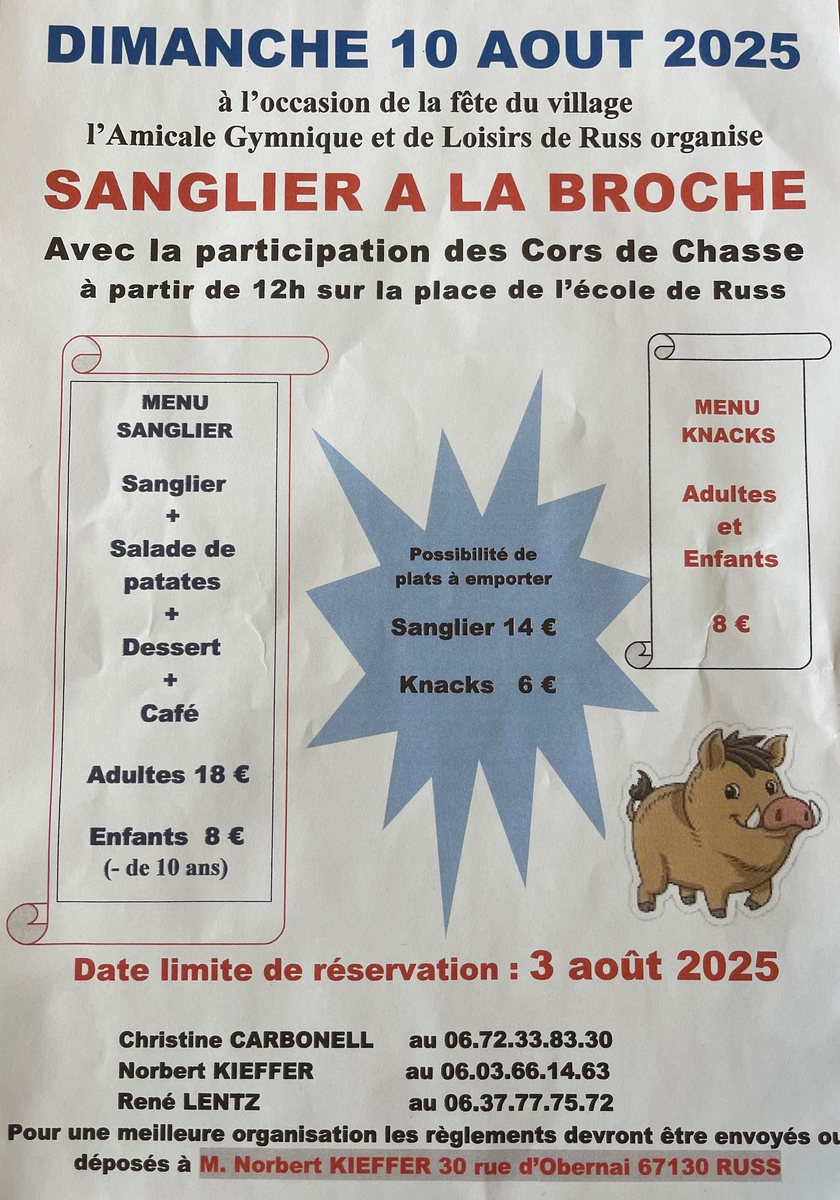 Sanglier à la broche
