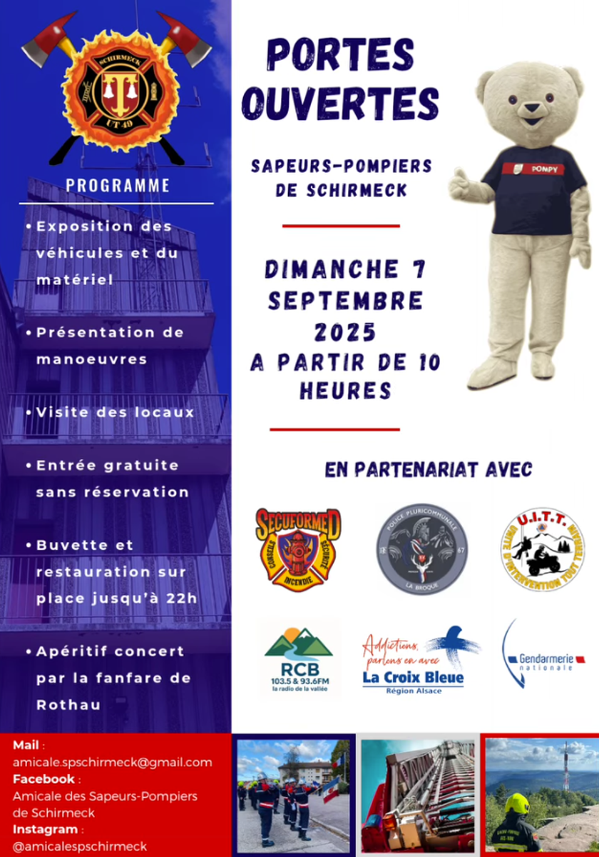 Portes ouvertes du Centre d'Incendie et Secours 