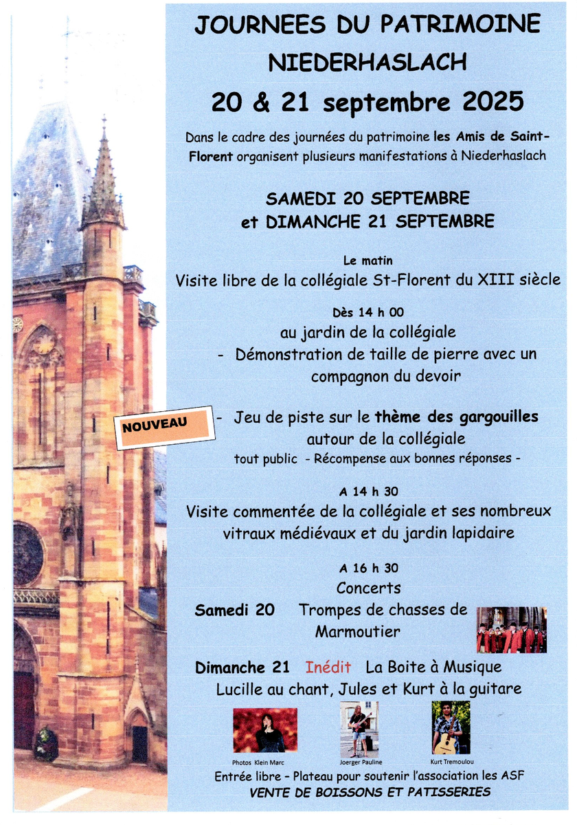 Journées Européennes du Patrimoine et Concerts