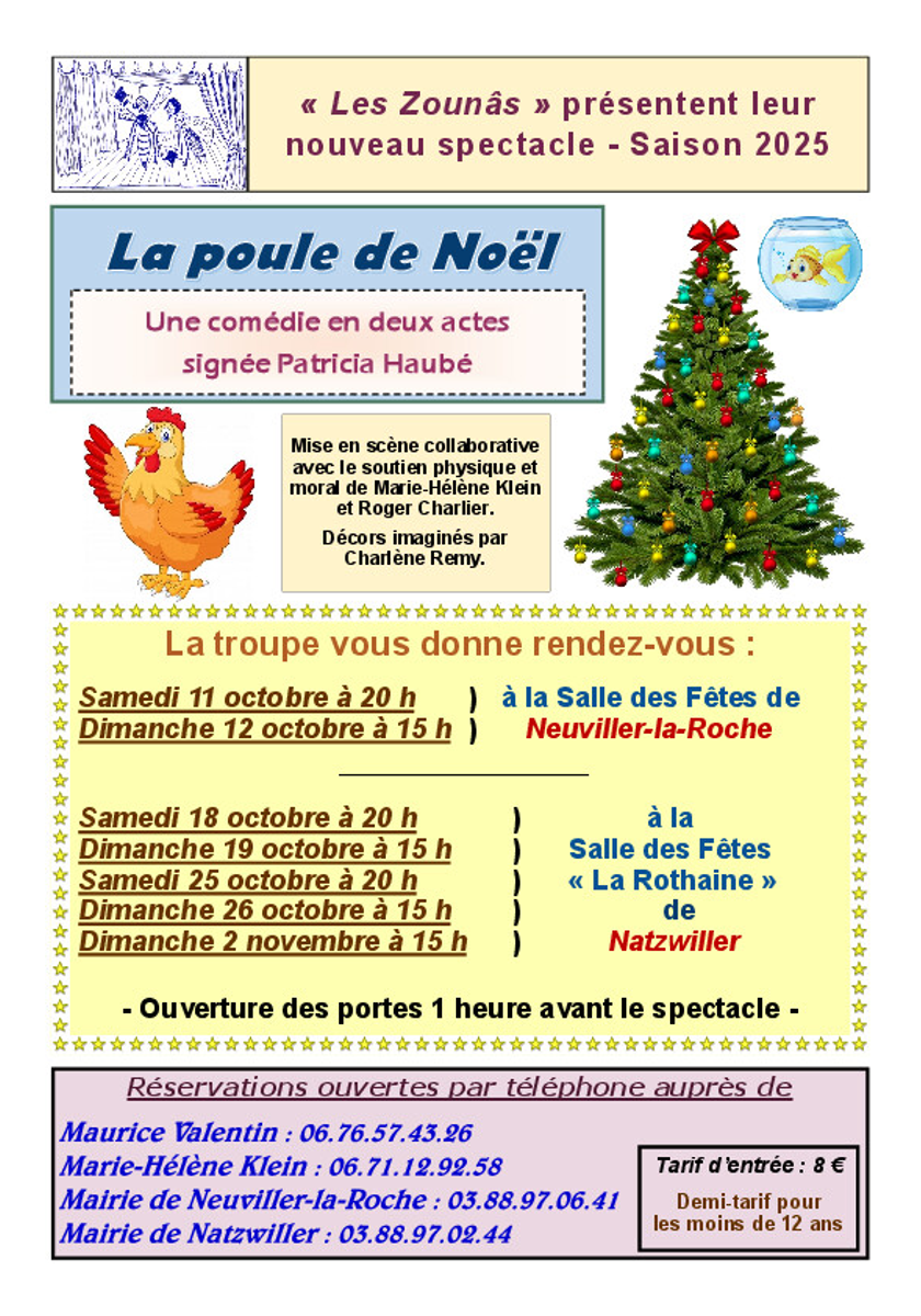  La poule de Noël - par les Zounâs
