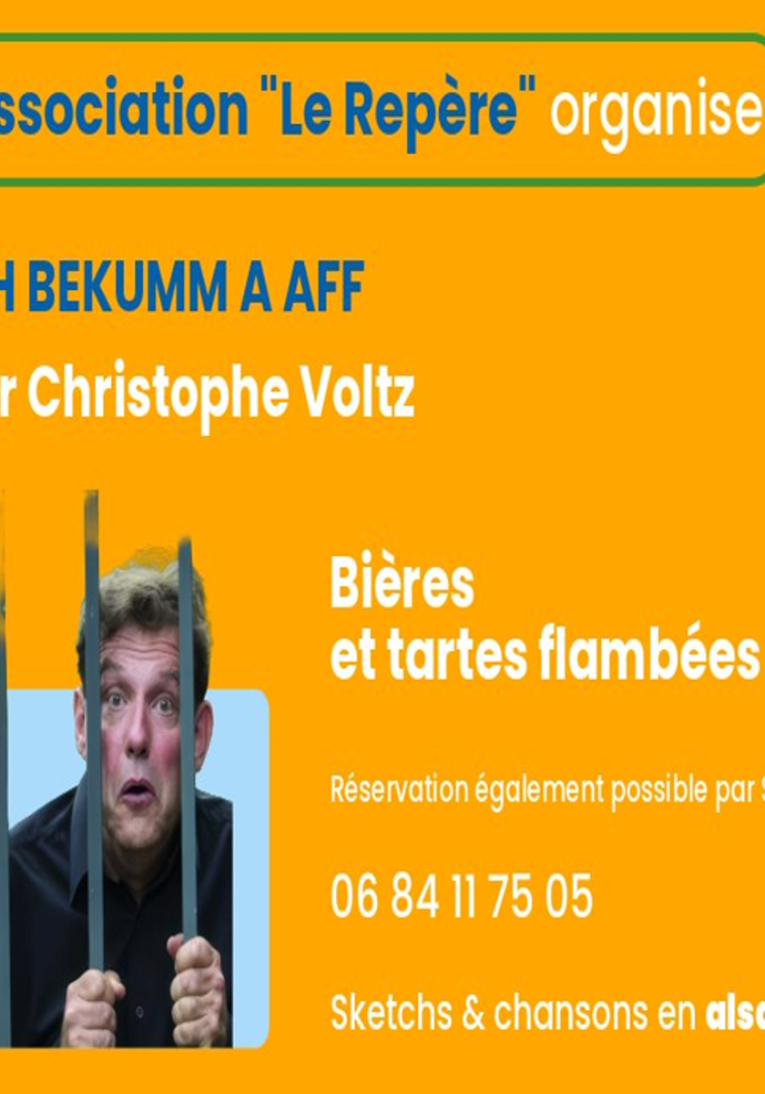 Spectacle Alsacien : "ich bekumm a aff"