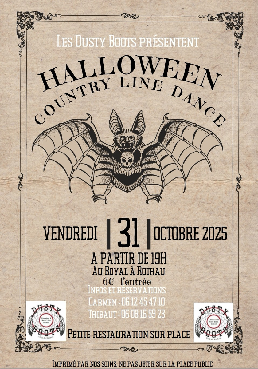 Halloween country line dance