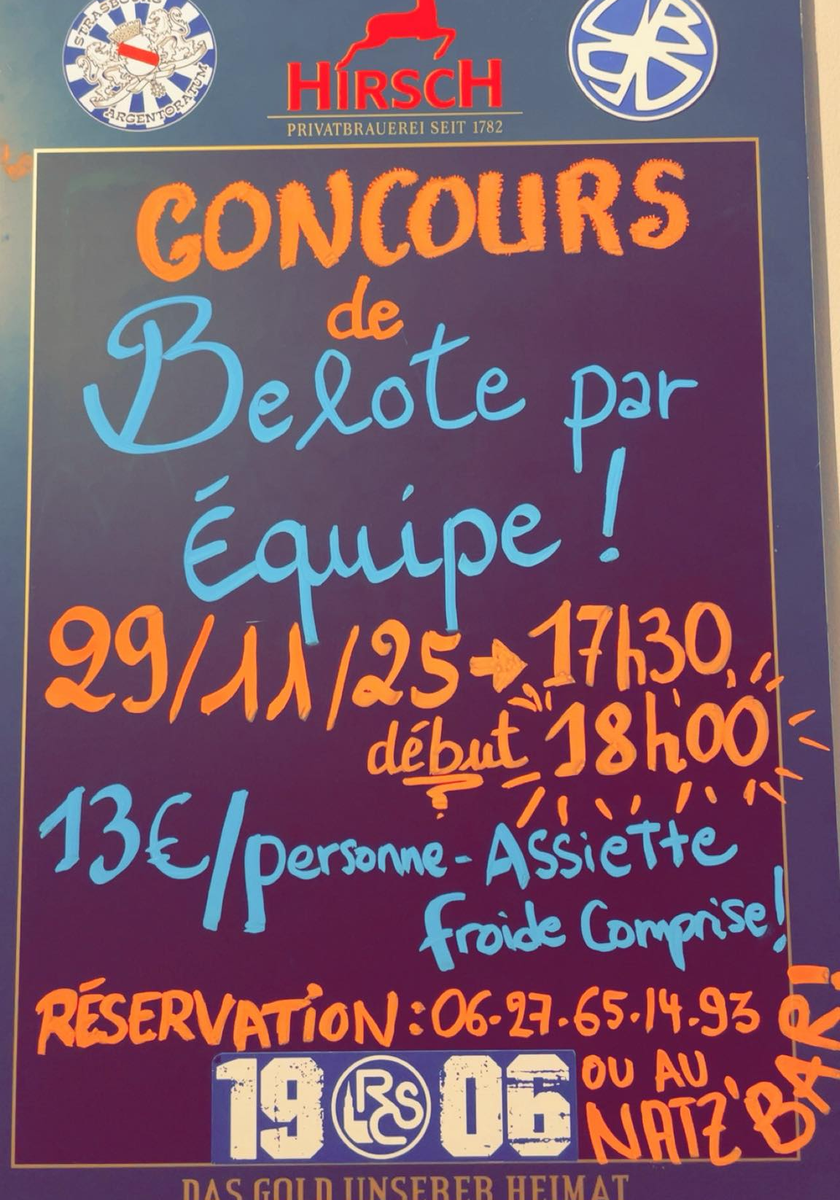 Concours de belote 