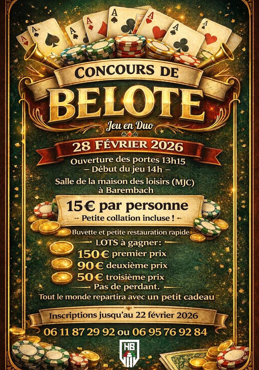 Concours de belote 