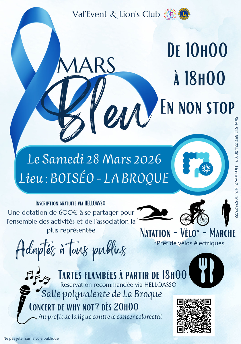 🎗 Mars Bleu – Journée solidaire & sportive 🎗