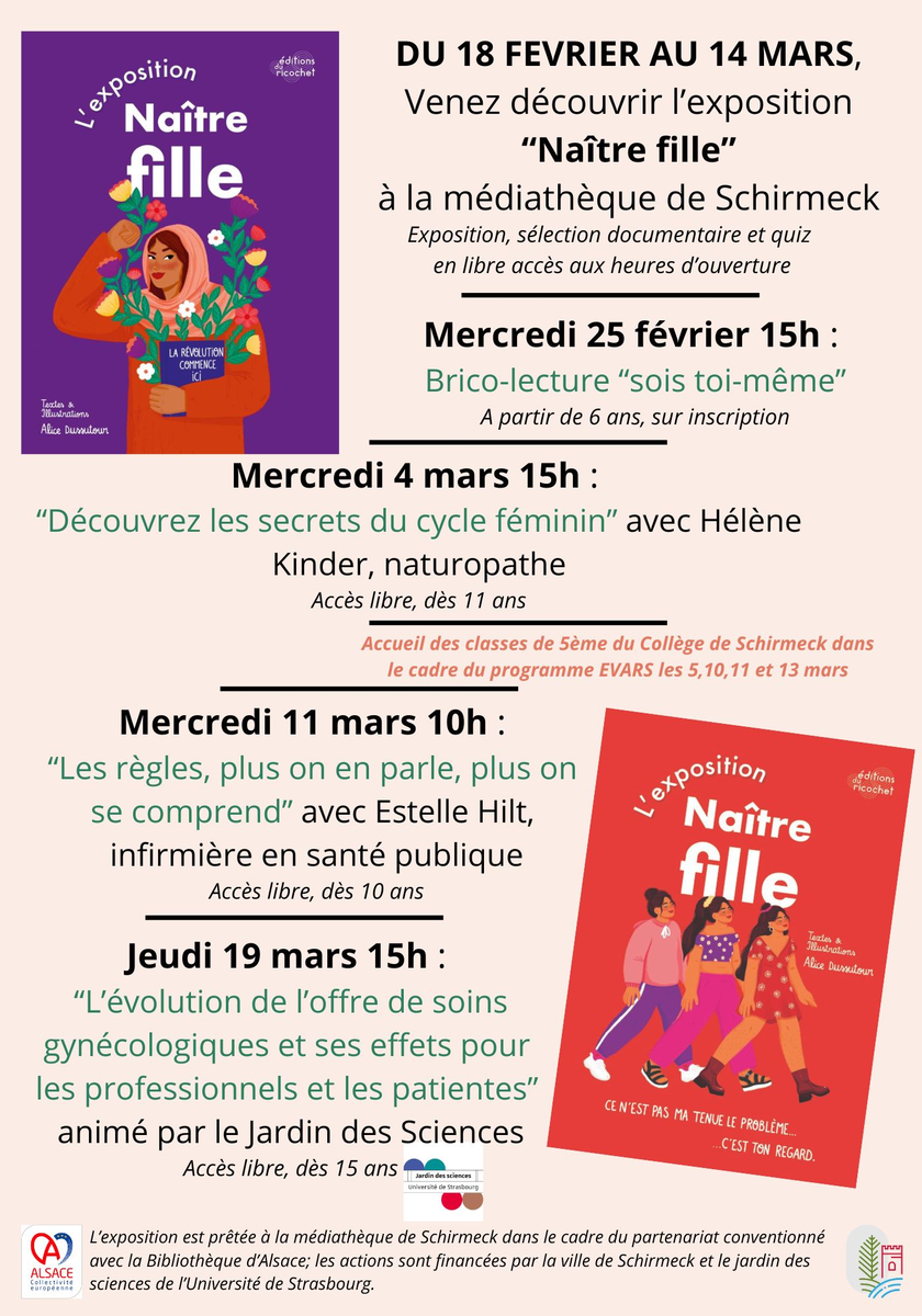 Programme mars 2026 Médiathèque de Schirmeck