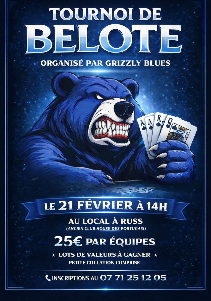 Tournoi de Belote des Grizzlys
